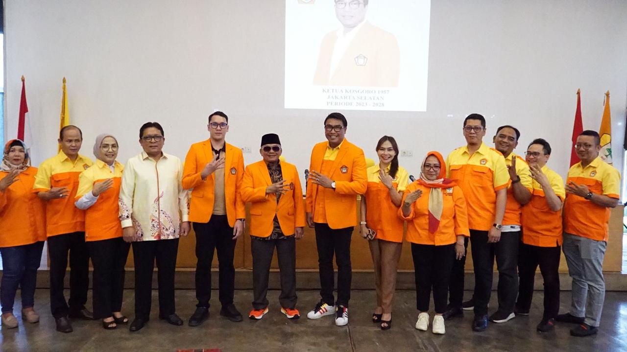 Dilantik Jadi Ketua PDK 2 Kosgoro 1957 Jaksel, Yogi Rusyogi Siap Kibarkan Kejayaan Partai Golkar