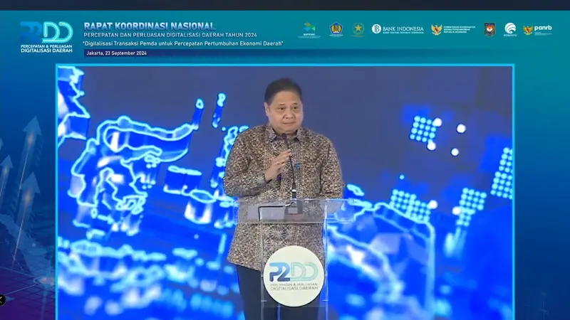 Menko Airlangga Sebut 480 Pemerintah Daerah Telah Terapkan Elektronifikasi Transaksi Digital