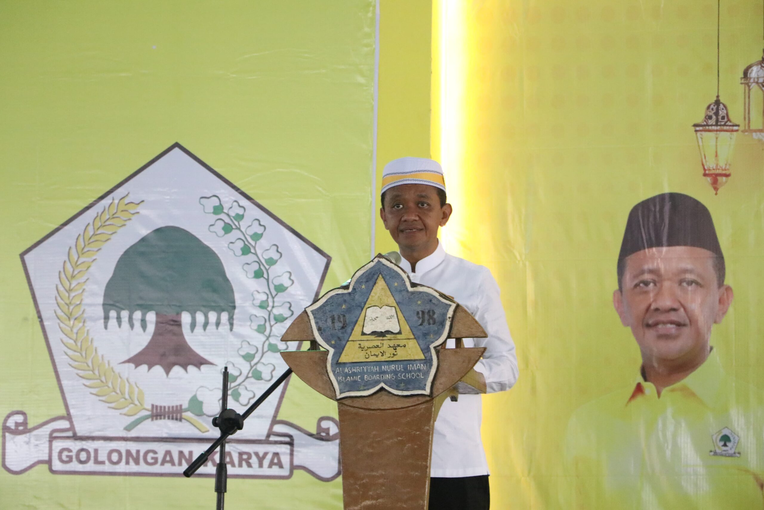 Ketum Bahlil Lahadalia Bersama DPP Partai Golkar Safari Ramadhan ke Ponpes Al Ashriyyah Nurul Iman Bogor