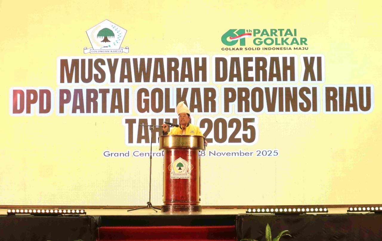 Idrus Marham di Musda XI Riau: Besarkan Partai Golkar Itu Tanggung Jawab Seluruh Kader