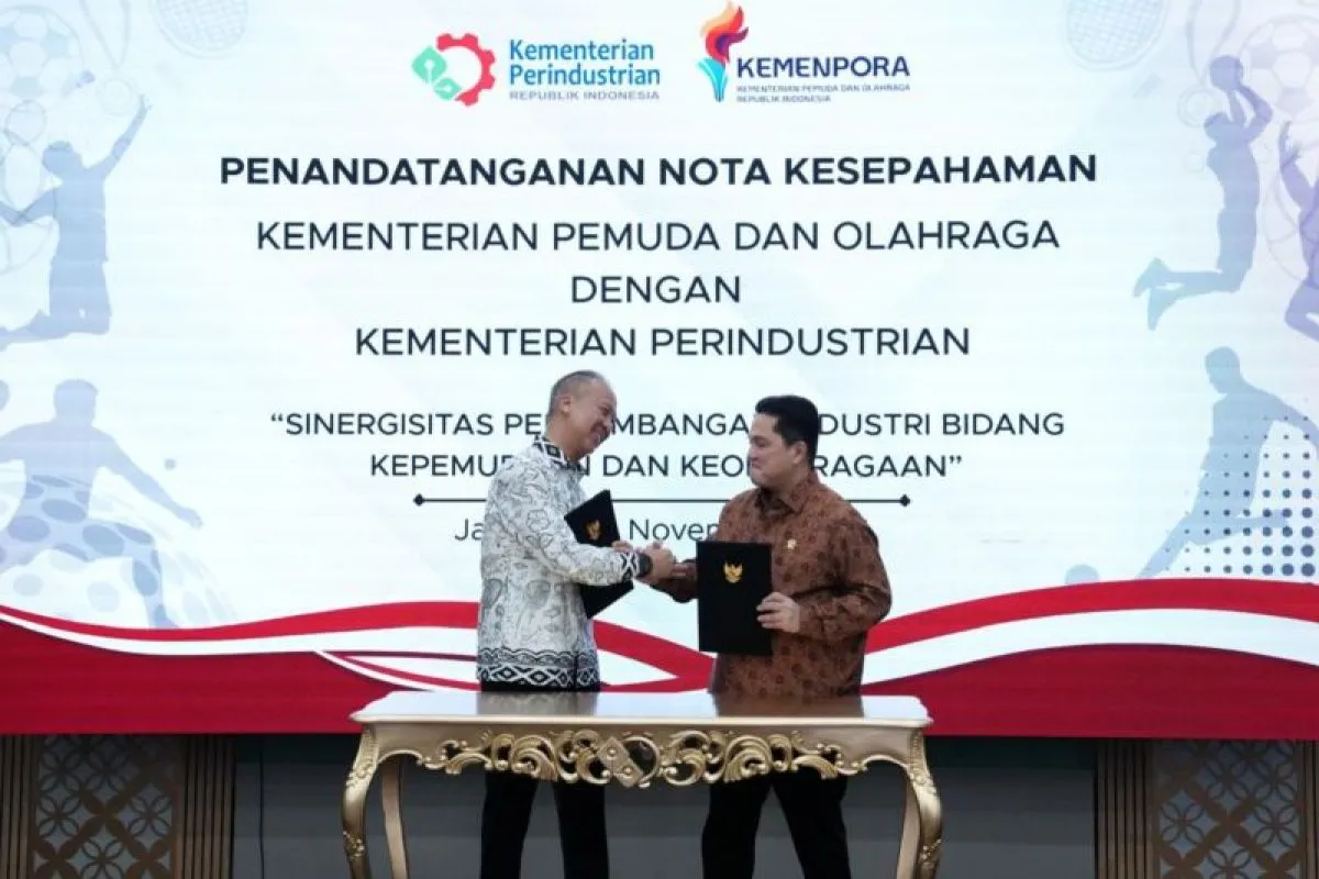 Menteri Erick Thohir dan Menperin Agus Gumiwang Perkuat Rantai Pasok Industri Olahraga Indonesia