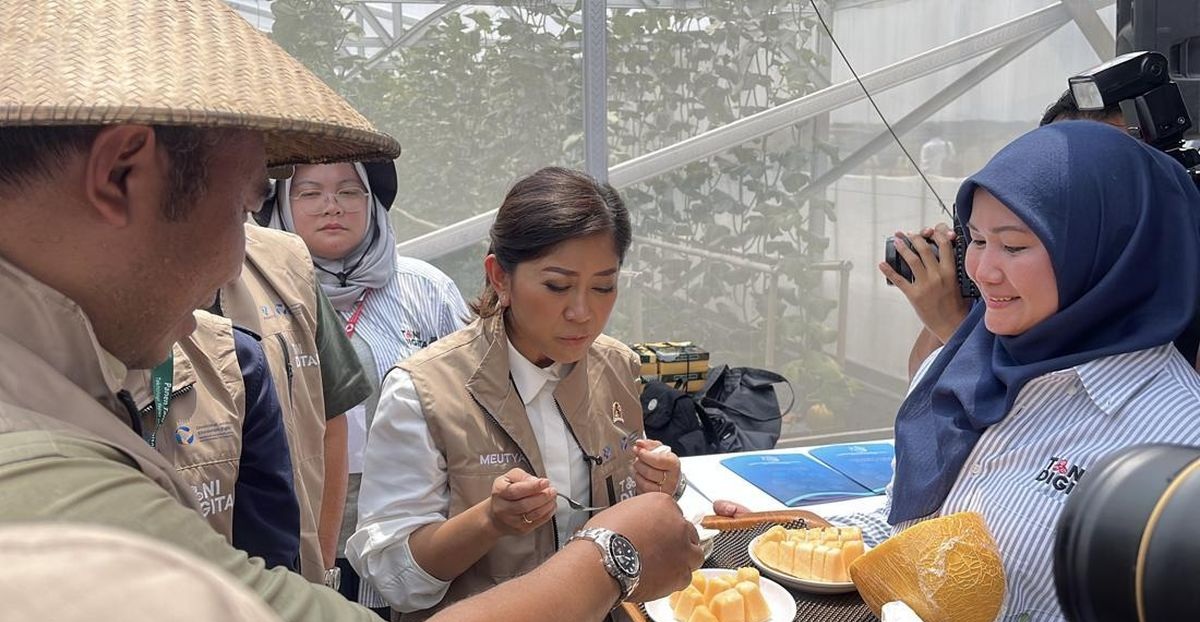 Menkomdigi Digital Meutya Hafid: IoT Bantu Petani Hemat Pupuk hingga 50 Persen