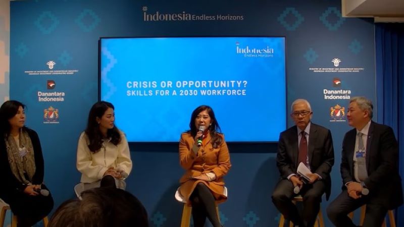 Meutya Hafid Tekankan Pentingnya Keterampilan Inklusif Hadapi Transformasi Digital di WEF 2026