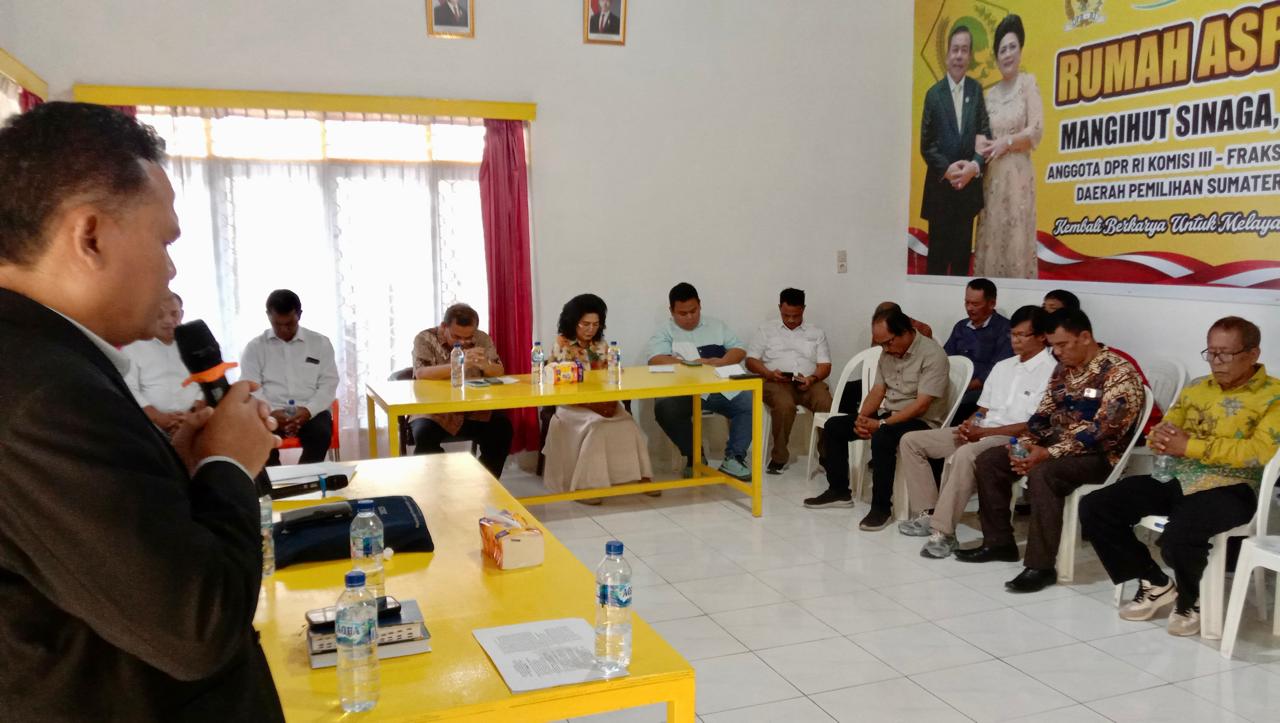 Perkuat Jembatan Komunikasi, Anggota DPR RI Komisi III Mangihut Sinaga Resmikan Rumah Aspirasi untuk Rakyat Sumut III