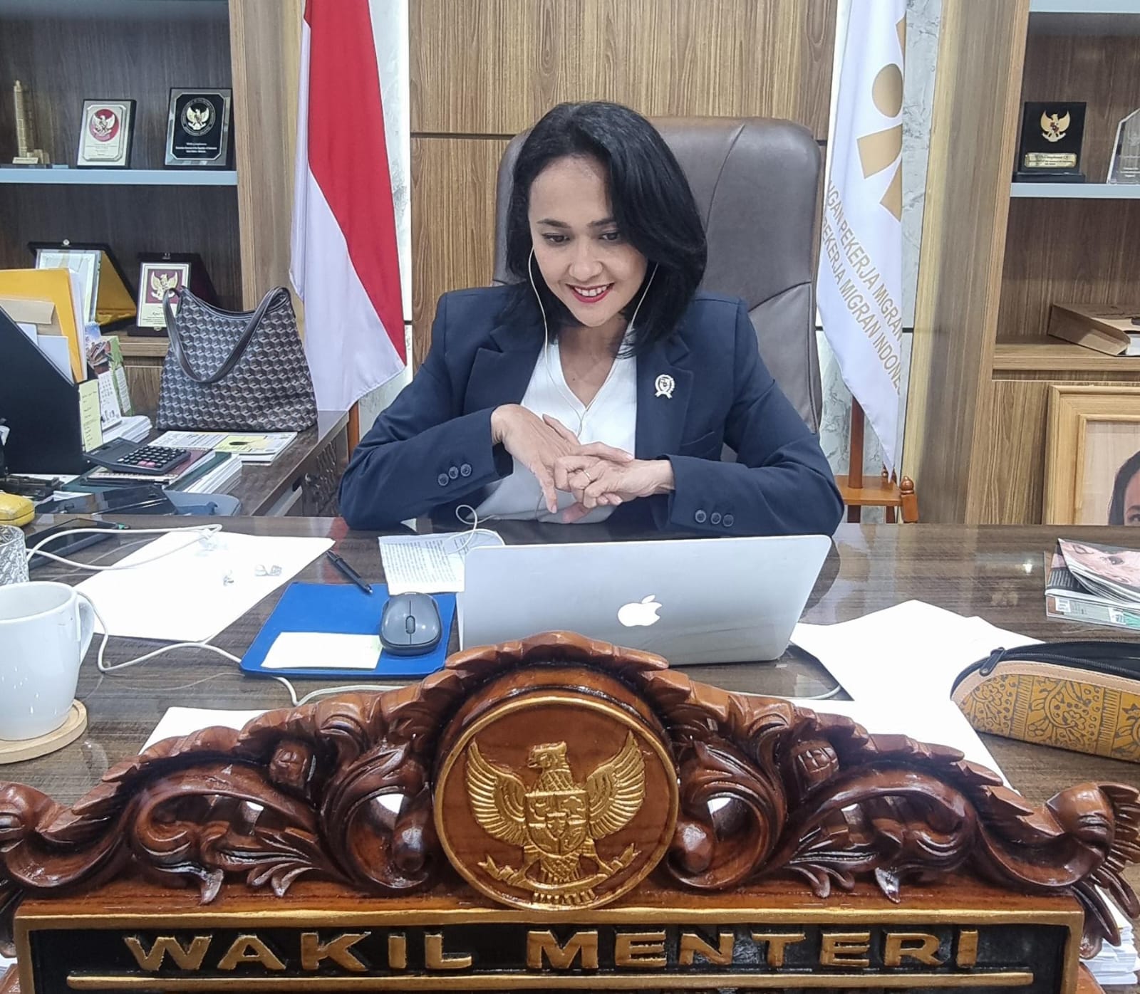 Wamen P2MI Christina Aryani Tekankan Semangat Kartini bagi Pekerja Migran