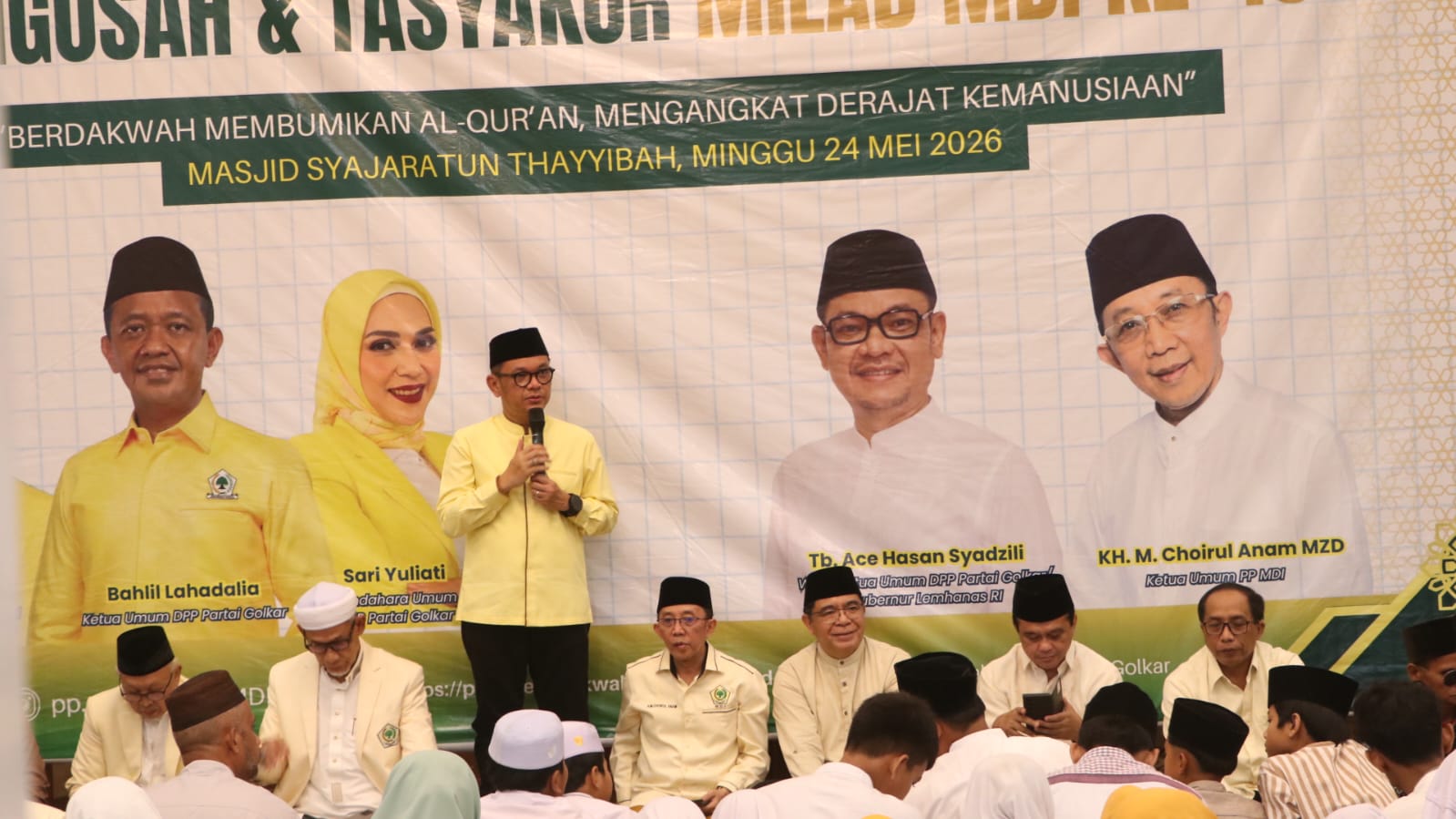 Milad ke-48 MDI, Ace Hasan Syadzily Tegaskan Komitmen Golkar Rawat Hubungan Historis dengan Ulama