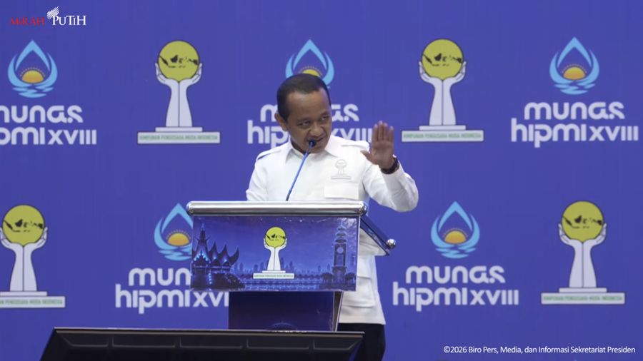 Hadiri Munas HIPMI, Bahlil Lahadalia Pastikan BBM Subsidi Aman dan Bela Program MBG Prabowo